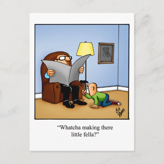 Grappig om te denken aan je Humor Briefkaart (Voorkant)