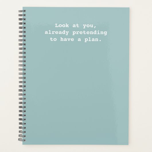 Grappig om te doen alsof je een groen plan hebt planner (Voorkant)