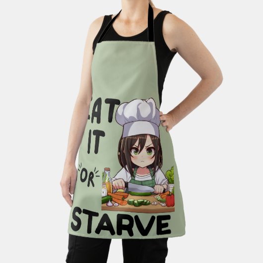 Grappig om te eten of te verhongeren schort (Insitu)