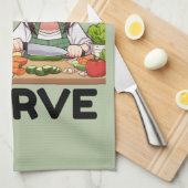 Grappig om te eten of te verhongeren theedoek (Quarter Fold)