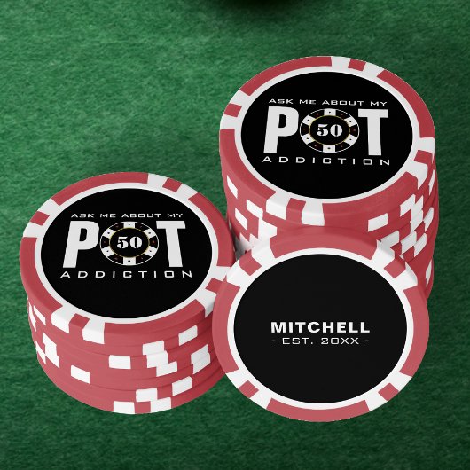 Grappig om te horen over mijn verslaving poker chips
