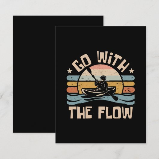 grappig om te kajakken informatiekaartje (Voorkant / Achterkant)