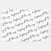 Grappig om te lachen, de hele weg familiefoto inpakpapier vel (Voorkant 3)