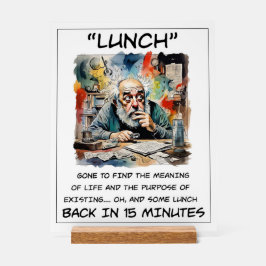 Grappig om te lunchen acryl teken acryl bord