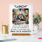 Grappig om te lunchen acryl teken acryl bord (Huwelijk)