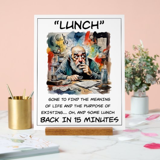 Grappig om te lunchen acryl teken acryl bord (Huwelijk)