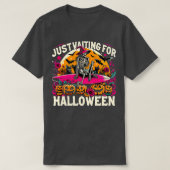 Grappig om te wachten op Halloween Skeleton Spooky T-shirt (Design voorkant)