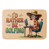 Grappig om voor haar te golfen badmat (Voorkant)
