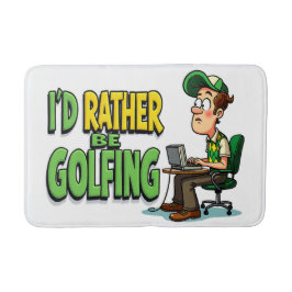 Grappig om voor hem te golfen badmat