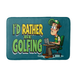 Grappig om voor hem te golfen badmat