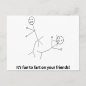 Grappig om vrienden te vinden briefkaart (Voorkant)