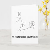 Grappig om vrienden te vinden kaart (Gele Bloem)