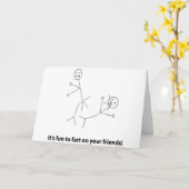 Grappig om vrienden te vinden kaart (Gele Bloem)