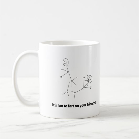 Grappig om vrienden te vinden koffiemok (Links)