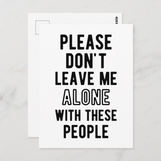 Grappig om weg te gaan voor collega Baas, onbeleef Briefkaart (Voorkant / Achterkant)