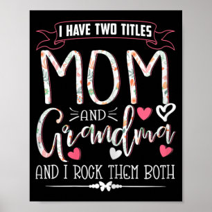 Grappig Oma Shirten Vrouwen Moeder En Oma Ik Rock Poster