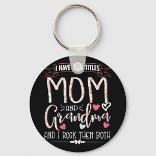 Grappig Oma Shirten Vrouwen Moeder En Oma Ik Rock Sleutelhanger
