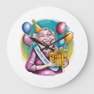 Grappig Oma Verjaardag Gag Geschenk Grote Klok