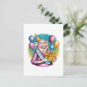 Grappig oma verjaardag grap cadeau briefkaart (Staand voorkant)