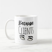 Grappig omdat klanten koffiemok (Links)