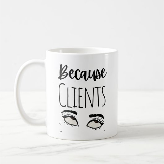 Grappig omdat klanten koffiemok (Links)