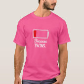GRAPPIG OMDAT TWEELINGEN MOEDER VADER OUTFIT IDEE  T-SHIRT (Voorkant)