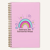 Grappig Omhels de existentiële angst Notitieboek (Voorkant)