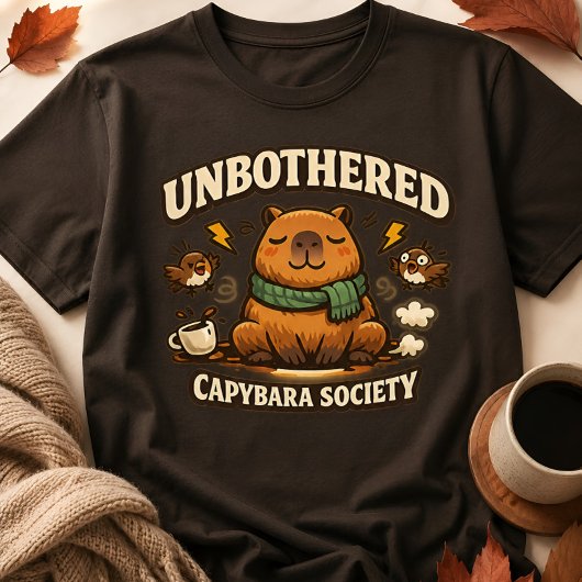 Grappig Onbezorgd Capybara Maatschappij T-Shirt