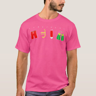 Grappig onder Draag Mannen snorkelen en duiken T-shirt
