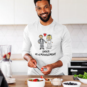 Grappig Onder Nieuwe Leiding - Pasgetrouwd Bruideg T-shirt