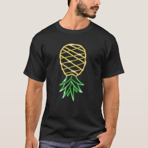 Grappig Ondersteboven Pineapple Swinger Party 80s T-shirt