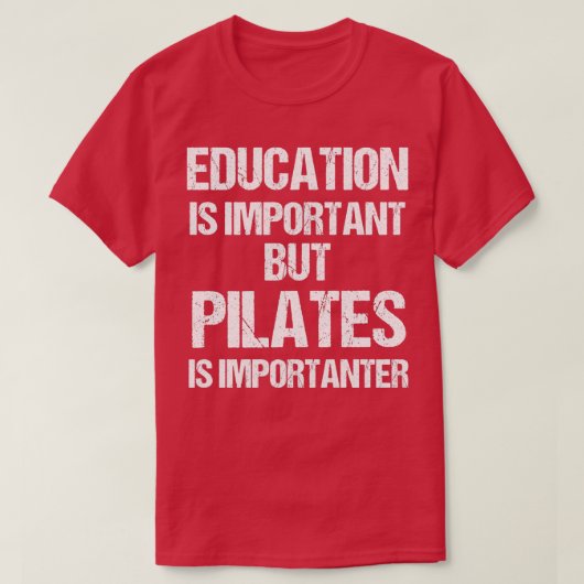 Grappig onderwijs is belangrijk, maar belangrijke t-shirt (Design voorkant)