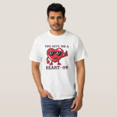 Grappig Ondeugend Hart Boyfriend Valentijnsdag T-shirt (Voorkant volledig)