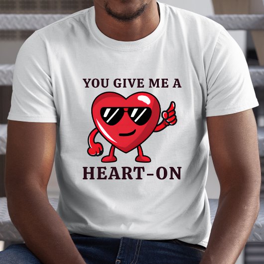 Grappig Ondeugend Hart Boyfriend Valentijnsdag T-shirt