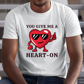 Grappig Ondeugend Hart Boyfriend Valentijnsdag T-shirt