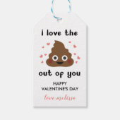 Grappig Ondeugend Poep Gelukkige Valentijn Cadeaulabel (Voorkant)