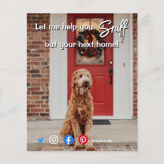 grappig onroerend goed dat je je volgende hond roo flyer (Voorkant)