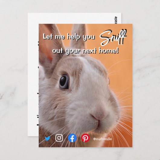 grappig onroerend goed dat je je volgende konijn u briefkaart (Voorkant / Achterkant)