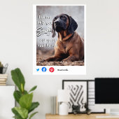 grappig onroerend goed snuffelen uit uw volgende h poster (Thuiskantoor)