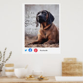 grappig onroerend goed snuffelen uit uw volgende h poster (Keuken)