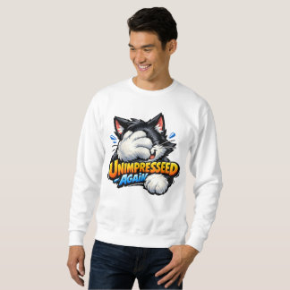 Grappig Ontevreden Kat T-shirt - Chagrijnig Meme
