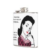 Grappig onthoudingsconcept heupfles (Links)