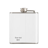 Grappig onthoudingsconcept heupfles (Achterkant)