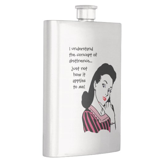 Grappig onthoudingsconcept heupfles (Rechts)