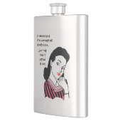 Grappig onthoudingsconcept heupfles (Links)