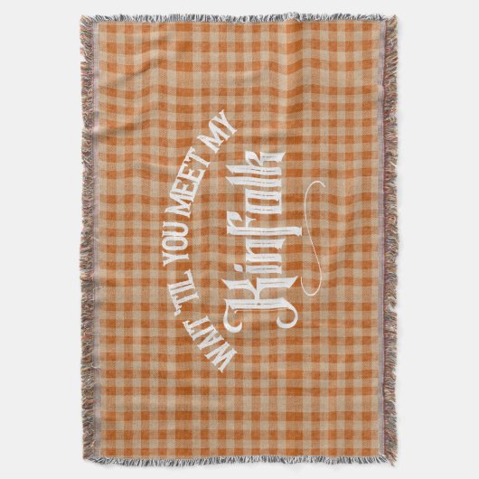 Grappig Ontmoet de Kinfolk Rustiek Land Deken (Voorkant Verticaal)