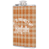 Grappig Ontmoet de Kinfolk Rustiek Land Heupfles (Links)