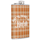 Grappig Ontmoet de Kinfolk Rustiek Land Heupfles (Rechts)