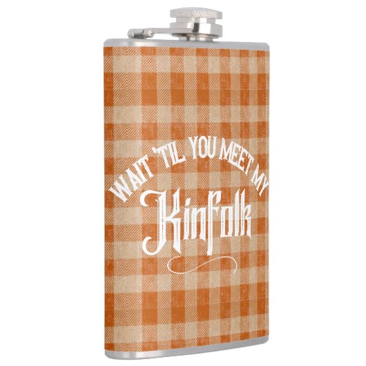 Grappig Ontmoet de Kinfolk Rustiek Land Heupfles (Rechts)