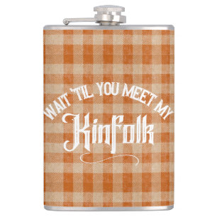 Grappig Ontmoet de Kinfolk Rustiek Land Heupfles